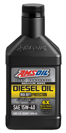 AMSOIL Signature Series Max-Duty Synthetic CK-4 Diesel Oil 15W-40 (DME)